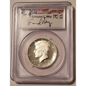 PCGS 2014 P Kennedy Silver Half Dollar Proof PR70 DCAM First Strike Moy Signed